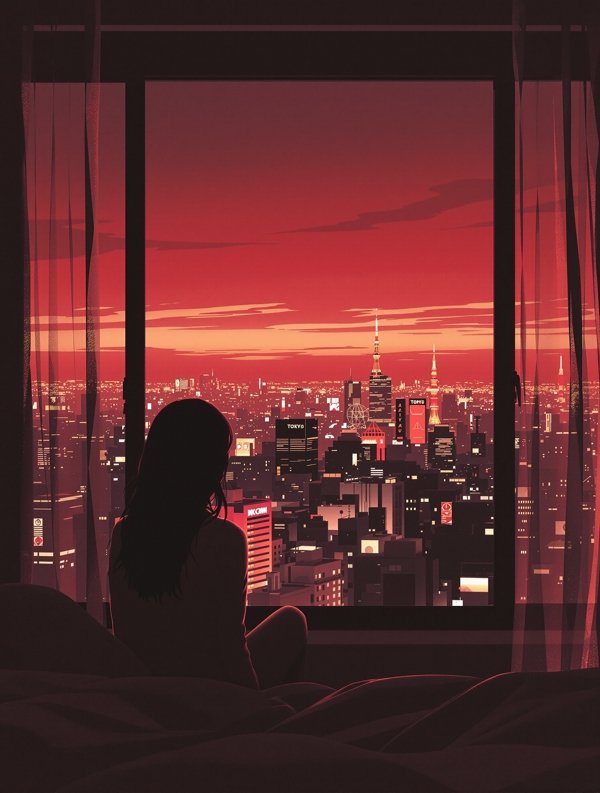 迷失东京 - 女性电影海报 《迷失东京》电影海报,2003年上映